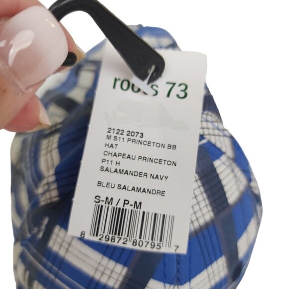 ROOTS Princeton Baseball Hat Salamander Navy Boys S/M - Picture 2 of 7